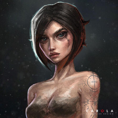 “Carol” — Original Character design, Photoshop, 2025 “Carol” — Original Character design, Photoshop, 2025