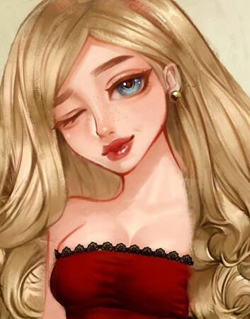 “Apple White” — Digital illustration, Photoshop, 2025