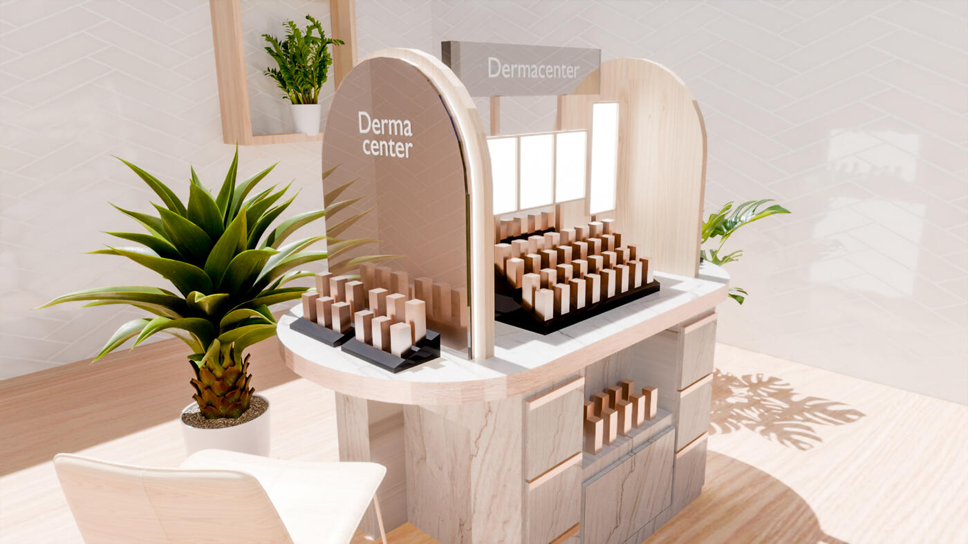 Dermacenter stand